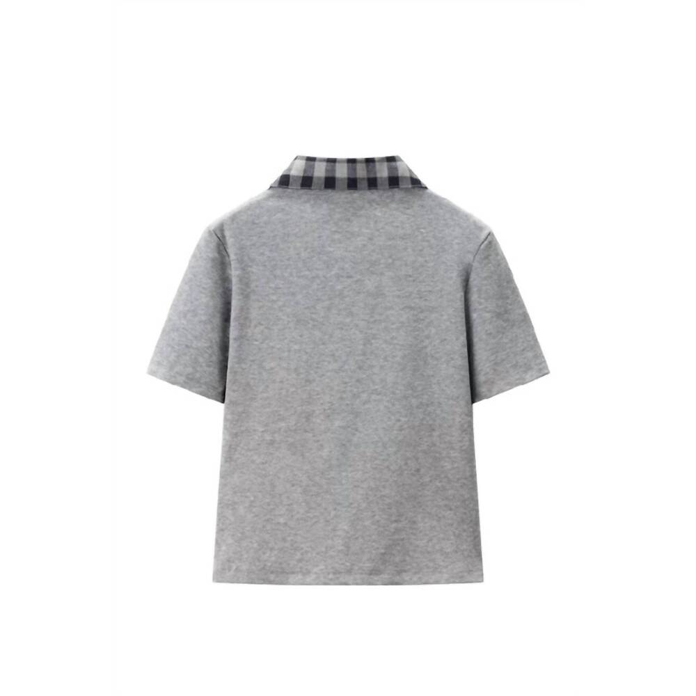 NEW SUNDAYUP anna polo shirt and midi skirt set in grey - Picture 8 of 10